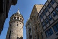 Istanbul, Turkey, Middle East, Galata Tower, Galata Kulesi, Christea Turris, the Tower of Christ, Karakoy, medieval, citadel, old Royalty Free Stock Photo