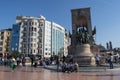Istanbul, Turkey, Middle East, Taksim Square, Ataturk, historic, Republic Monument, Beyoglu, famous place Royalty Free Stock Photo