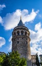 Istanbul, Turkey, Middle East, Galata Tower, Galata Kulesi, Christea Turris, the Tower of Christ, Karakoy, medieval, citadel, old Royalty Free Stock Photo