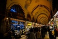 Istanbul Turkey misir carsisi and people, carsi bazar. Royalty Free Stock Photo