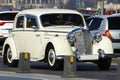 21-02-2022 Istanbul-Turkey: 1942 Model White Mercedes-Benz Old Car