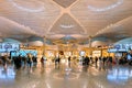 Istanbul Airport departure hall architecture,  Istanbul, Turkey. Royalty Free Stock Photo