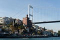 Fatih Sultan Mehmet Bridge over Bosporus Strait, Istanbul, Turkey Royalty Free Stock Photo