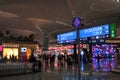 Interior of departure hall in new Istanbul Airport, Turkey Royalty Free Stock Photo