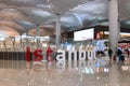 Istanbul Airport departure hall architecture,  Istanbul, Turkey. Royalty Free Stock Photo