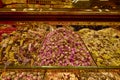Istanbul, November 29-2022, Kapali Carsi Grand Bazaar images, Turkish sweets and spices Royalty Free Stock Photo