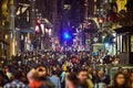 ISTANBUL / TURKEY - OCTOBER 11, 2019: Crowd of people on Istiklal Caddesi, Taksim. Touristic popular destination Taksim Istiklal