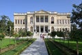 Dolmabahce Palace. Exterior facade of the Selamlik and Selamlik garden. Istanbul, Turkey