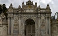 Istanbul, Turkey- October 6, 2021: The Gate of the Sultan, Main entrance door of Dolmabahce Palace Royalty Free Stock Photo