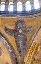 Interior of Hagia Sophia in Istanbul, Turkey Royalty Free Stock Photo