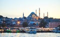 ISTANBUL / TURKEY - OCTOBER 10, 2019: Old great Suleymaniye Mosque in Istanbul, Turkey is a famous landmark of the city. Royalty Free Stock Photo