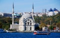 Ortakoy Mosque, officially the Buyuk Mecidiye Camii Royalty Free Stock Photo