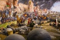 Panorama of the fall of Constantinople Museum Military, Istanbul, Turkey