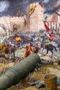 Panorama of the fall of Constantinople Museum Military, Istanbul, Turkey