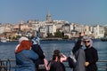 Istanbul, Turkey, October 16th, 2020;The view of Galata Tower in Istanbul