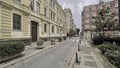 View from Kadikoy district with its old and historical buildings and narrow streets