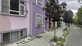 View from Kadikoy district with its old and historical buildings and narrow streets