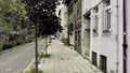 View from Kadikoy district with its old and historical buildings and narrow streets