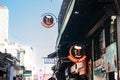 ISTANBUL, TURKEY 21, 2022: Selective blur on a borek fast food restaurant in Istanbul, Levent Borek. Borek is a traditional snak