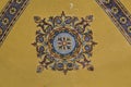 Fragment of decor ceilings in the Cathedral of Hagia Sophia, Istanbul