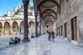 Inner Courtyard of the Blue Mosque, Istanbul Royalty Free Stock Photo