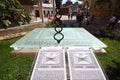 Ottoman horizontal sundial found in the Hagia Sophia mosque.