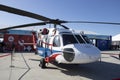 Istanbul, Turkey - September-22,2019: Sikorsky helicopter close-up of gendarmerie