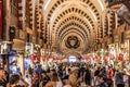 ISTANBUL, TURKEY - SEPTEMBER 18, 2022: View of Spice (Egyptian) bazaar in Istanbul, Turk Royalty Free Stock Photo