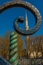 ISTANBUL, TURKEY: Snake Column and Blue Mosque in Sultanahmet Square