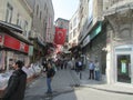 Istanbul, Turkey, street trading in the old city.