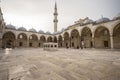 Sulaimanya mosque` yard, arches, domes, minarets interior Islamic architecture