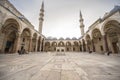 Sulaimanya mosque` yard, arches, domes, minarets interior Islamic architecture