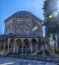 Tomb of the legendary turkish sultan Suleyman and his wife Hurrem (Roksolana) in Suleymaniye mosque, Istanbul. Royalty Free Stock Photo