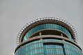 Top of the residential building and trade center modern architecture in istanbul. Royalty Free Stock Photo