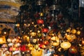 Istanbul, Turkey - 04/16/2019 Various old lamps on the Grand Bazaar in Istanbul Royalty Free Stock Photo