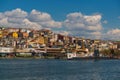 ISTANBUL, TURKEY : View on Rahmi M. Koc Museum from the Strait Golden Horn. Royalty Free Stock Photo