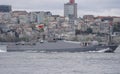 TCG Tekirdag Ship passing Bosphorus, Istanbul