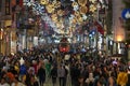 Crowd of People on Istiklal Street in Istanbul, Turkiye