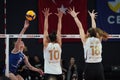 Vakifbank vs Sigorta Shop Turkish Sultans League match Royalty Free Stock Photo