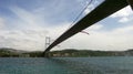 Istanbul view, Bosphorus Bridge photo taken just under it, Bogazici, BoÃÅ¸aziÃÂ§i KÃÂ¶prÃÂ¼sÃÂ¼, connecting Europe to Asia