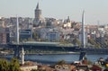 Istanbul view with Galata tower in the background, Turkey. Istanbul, formerly known as Constantinople, is the largest city in