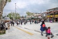 Istanbul views. Square. People walking