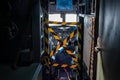 Istanbul, Yesilkoy - Turkey - 04.20.2023: Douglas C-54 Skymaster Military Cargo Plane Cockpit View