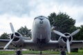 Istanbul, Yesilkoy - Turkey - 04.20.2023: Douglas C-54 Skymaster Military Cargo Plane. Skymaster is a four-engined transport