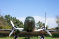 Istanbul, Yesilkoy - Turkey - 04.20.2023: Douglas C-54 Skymaster Military Cargo Plane. Skymaster is a four-engined transport