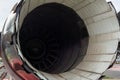 Istanbul, Yesilkoy - Turkey - 04.20.2023: F-16 Falcon Fighter Jet Plane, Supersonic jet Fighter and Bomber, Engine View, Royalty Free Stock Photo