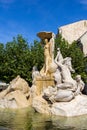 The Ister Fountainin, Esztergom city, Hungary Royalty Free Stock Photo
