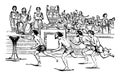 The Isthmian Games vintage illustration