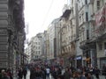 Istiklal Avenue in Istanbul City, Turkey