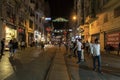 Istiklal caddesi beyoglu Istanbul evening hours walking people shopping